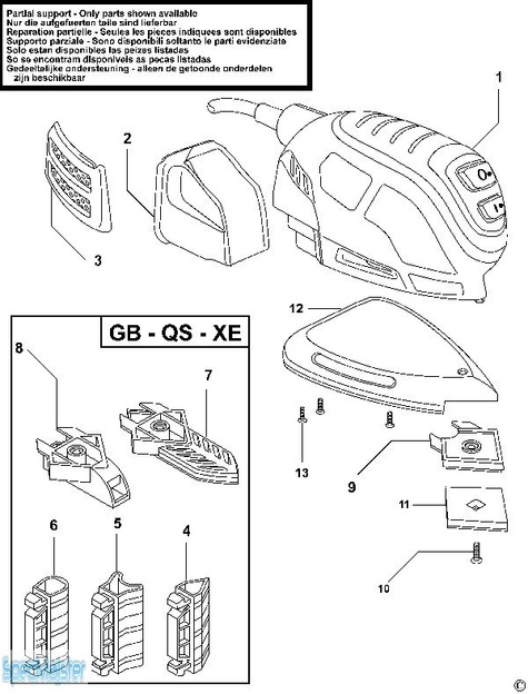 BLACK&DECKER Części zamienne do KA1000.