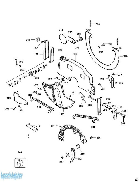 DeWALT Części zamienne do DW720K.