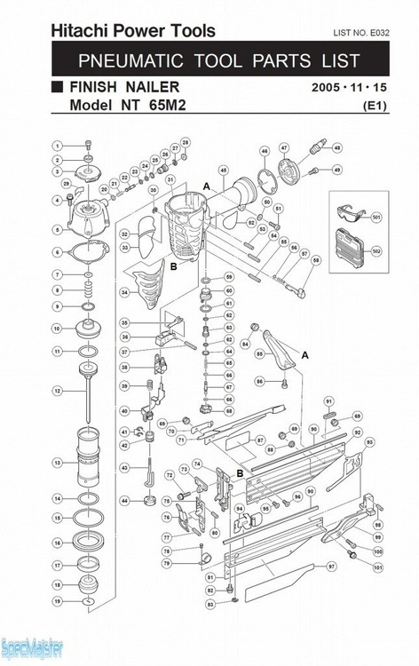 HITACHI Części zamienne do NT65M2.