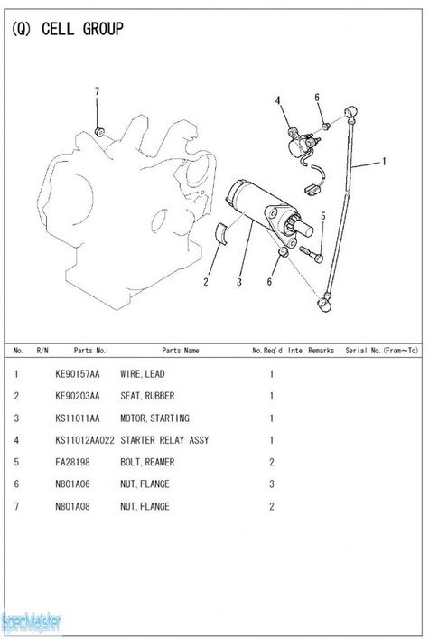 HITACHI Części zamienne do E57MA(S). Rozkładówka nr.2