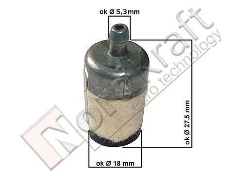 Filtr paliwa uniwersalny T3 Kod: URZ-0021