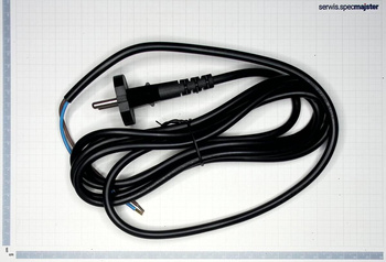 BOSCH Część zamienna do PSB 550 RE- Przewód zasilający 2,65m 2x1,0mm Nr. 5 Kod: 1 607 000 388