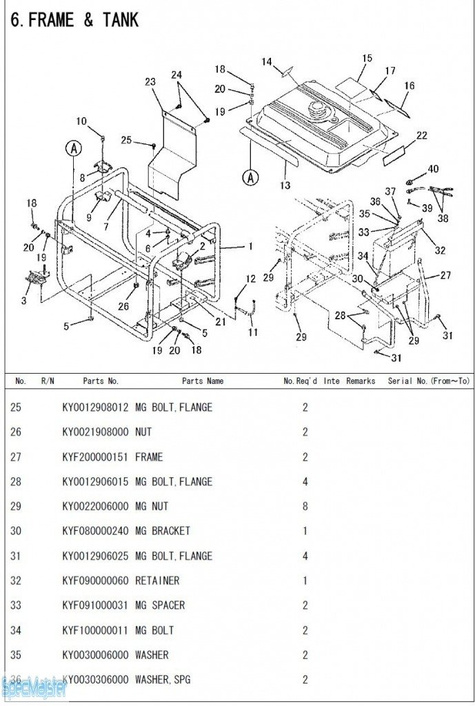 HITACHI Części zamienne do E57MA(S). Rozkładówka nr.1