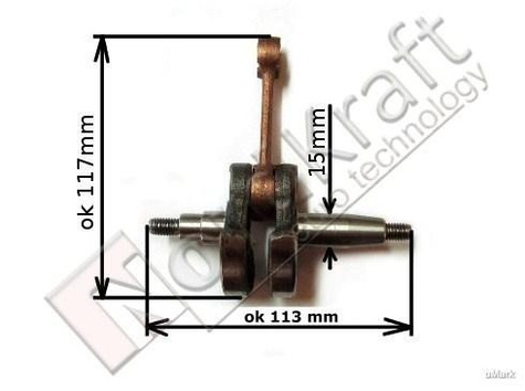 Wał korbowy kosy spalinowej Kod: CZKOS-0033
