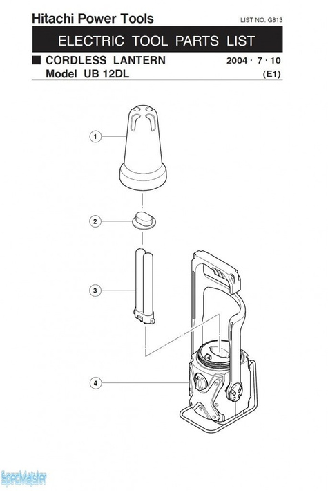 HITACHI Części zamienne do UB12DL.