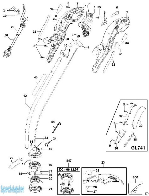 BLACK&DECKER Części zamienne do GL720.