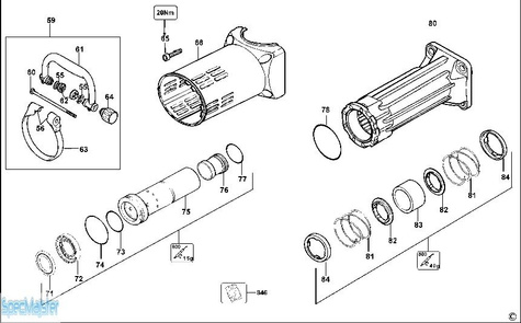 DeWALT Części zamienne do D25941K.