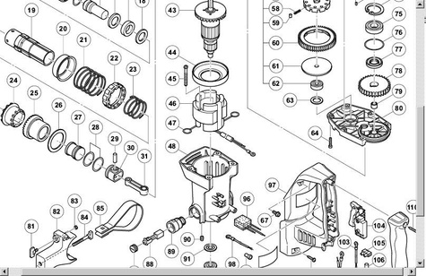 HITACHI Części zamienne do DH38MS