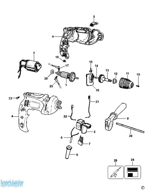 BLACK&DECKER Części zamienne do CD60CRE.