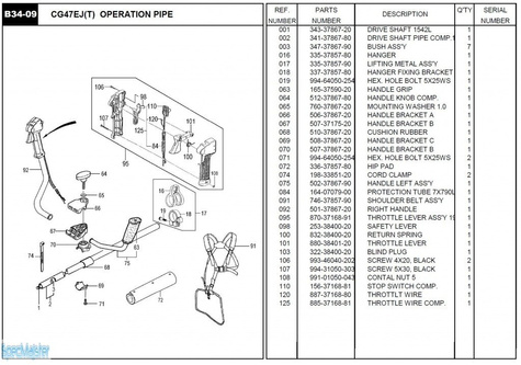 HITACHI Części zamienne do CG47EJ(T).