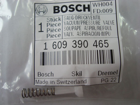 BOSCH Część zamienna do PSP 260- Zawór ssący nr. 20 Kod: 1 609 390 465 (Produkt Wycofany)