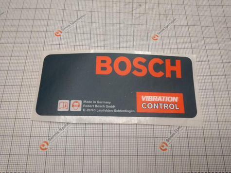 BOSCH Część zamienna do GWS 26 - 230 JBV - TABLICZKA FIRMOWA nr. 131 Kod: 1 601 118 G06