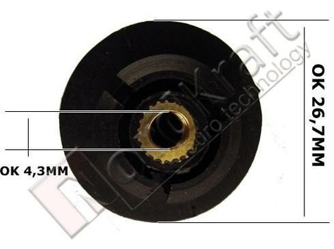 Motylek, nakrętka pokrywy filtra powietrza do pilarki spalinowej Kod: CZPIL-0052