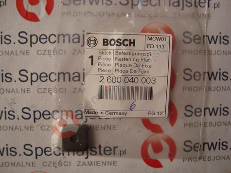 BOSCH Część zamienna do PST 700 E- Płytka mocujaca nr. 46 Kod: 2 600 040 003