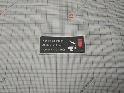 BOSCH Część zamienna do PSB-700-RE- Tabliczka informacyjna czerwona nr.54 Kod: 2 601 119 602