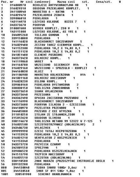 METABO Części zamienne do W 7-125