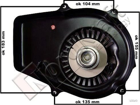 Szarpak, rozrusznik, starter 2SUW do agregatu prądotwórczego Kod: CZAGR-0018