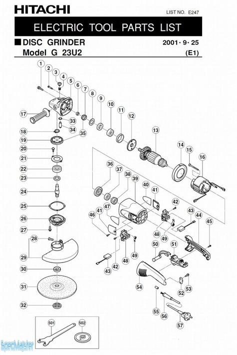 HITACHI Części zamienne do G23U2.