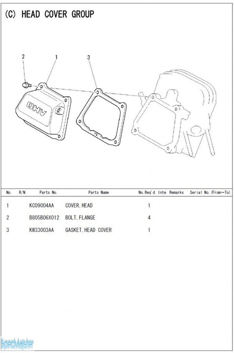 HITACHI Części zamienne do E57MA. Rozkładówka nr.1