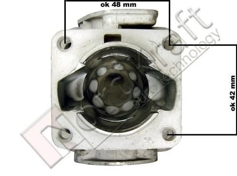 Cylinder pod tłok Ø36mm z uszczelką do kosy spalinowej Kod: CZKOS-0075