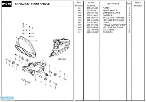 HITACHI Części zamienne do CH78EC(ST).