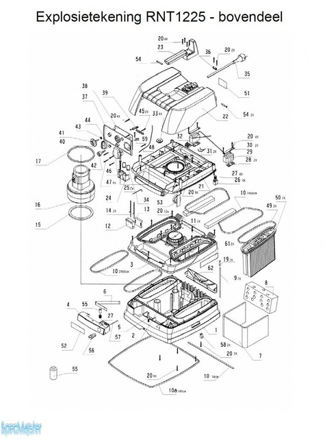HITACHI Części zamienne do RNT1225.