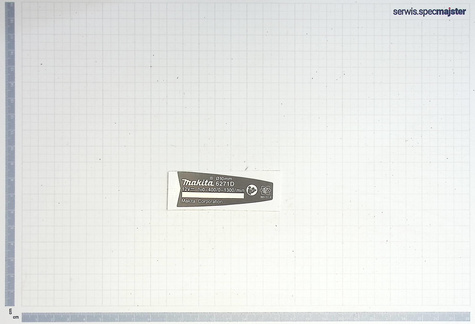 MAKITA Część zamienna do 6271D- Tabliczka znamionowa Nr. 3 Kod: 865151-4
