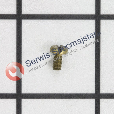 BOSCH Część zamienna do GWS 10 - 125 - ŚRUBA Z ŁBEM PŁASKIM DIN 85-AM3x6-CUZN nr. 818 Kod: 2 910 110 048