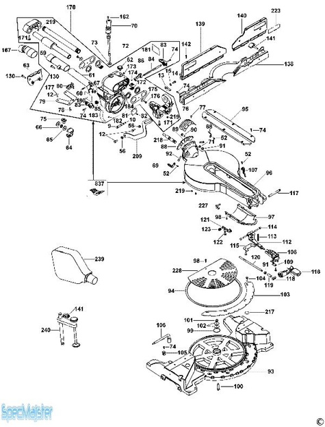 DeWALT Części zamienne do DW718XPS.