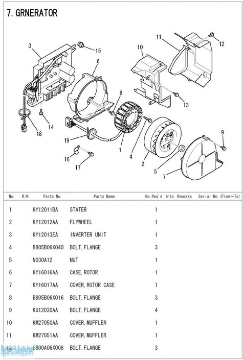 HITACHI Części zamienne do E10U.
