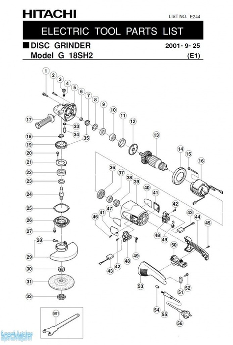 HITACHI Części zamienne do G18SH2.