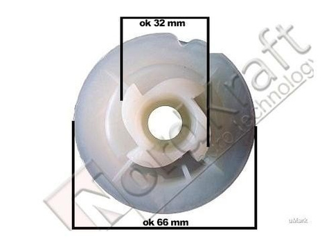 Koło linowe T38 do startera twardego pilarki spalinowej Kod: CZPIL-0088