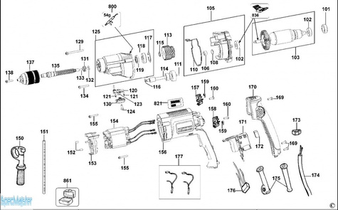 DeWALT Części zamienne do D21441.