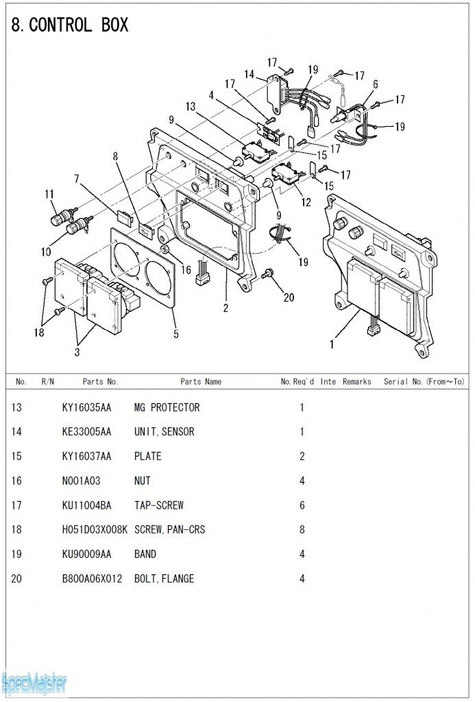 HITACHI Części zamienne do E10U.