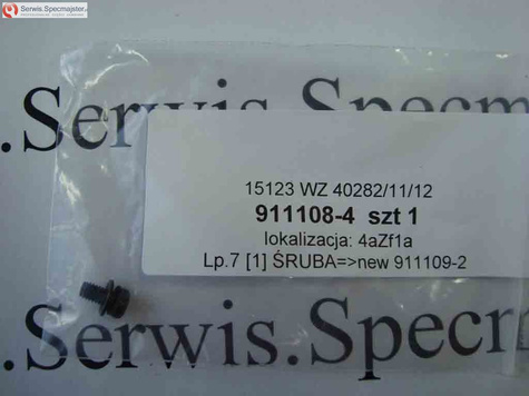 MAKITA Część zamienna do BHP453- Śruba Nr. 13 Kod: 911108-4