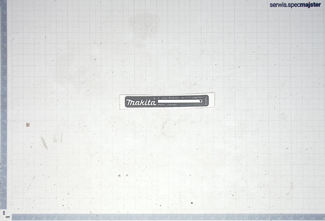 MAKITA Część zamienna do BGA452- Tabliczka znamionowa Nr. 34 Kod: 862497-9 zam.862598-3