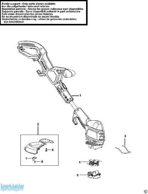 BLACK&DECKER Części zamienne do GL655.