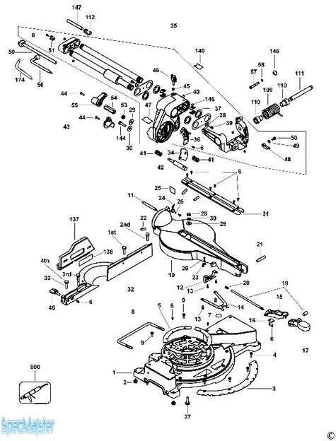 DeWALT Części zamienne do DW712.