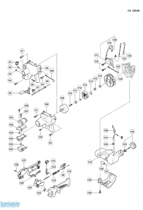 HITACHI Części zamienne do CG22EAB(LP).