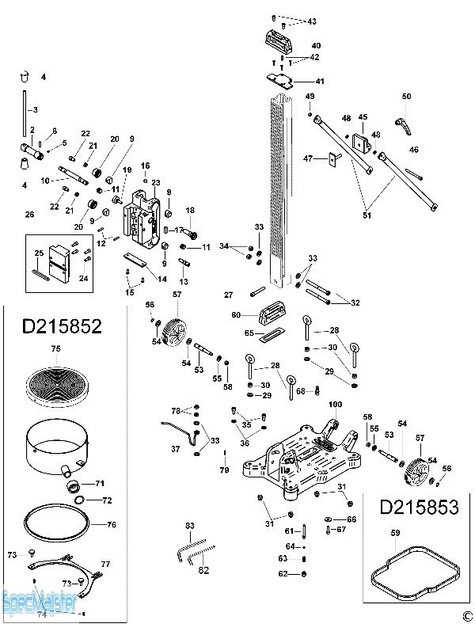 DeWALT Części zamienne do D215851.