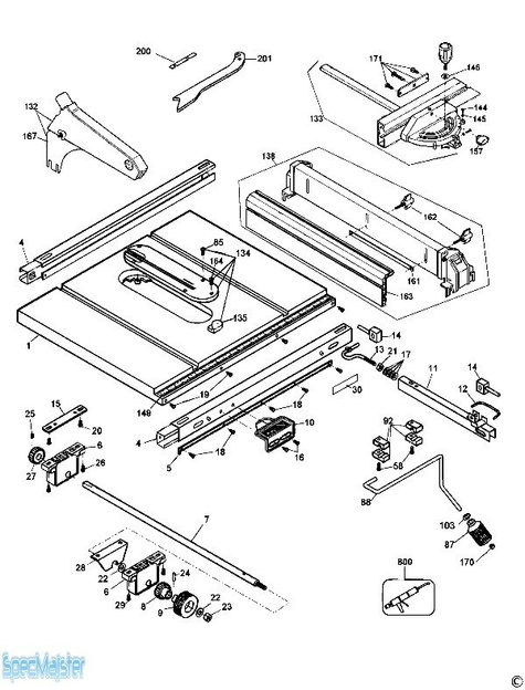 DeWALT Części zamienne do DW744XP.