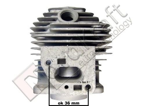 Cylinder pod tłok Ø36mm z uszczelką do kosy spalinowej Kod: CZKOS-0075
