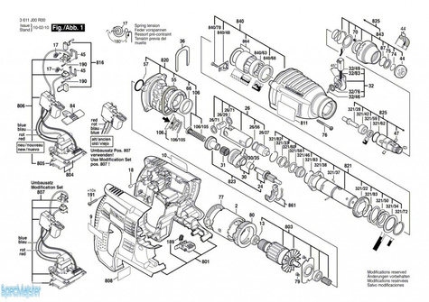 Części zamienne do GBH 36 V-LI.
