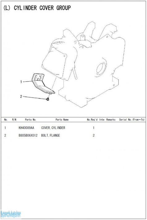 HITACHI Części zamienne do E57MA. Rozkładówka nr.2