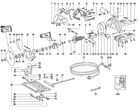 METABO Części zamienne do KS0852S