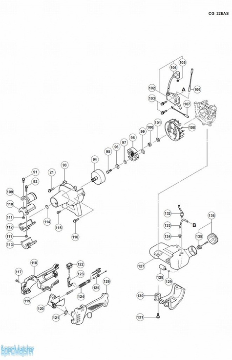 HITACHI Części zamienne do CG22EAS(SP).