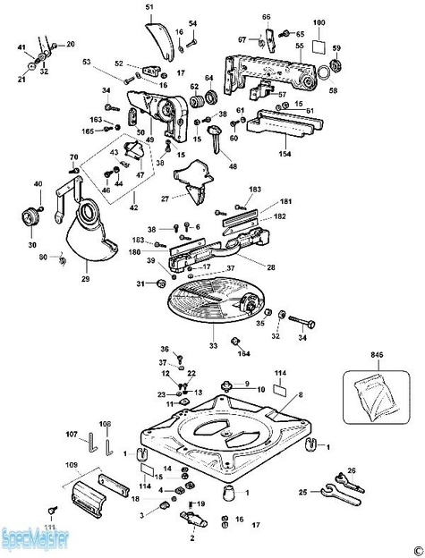 DeWALT Części zamienne do DW710.