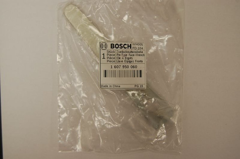 BOSCH Część zamienna do GWS 10 - 125 - KLUCZ DWUCZOPOWY nr. 893 Kod: 1 607 950 052
