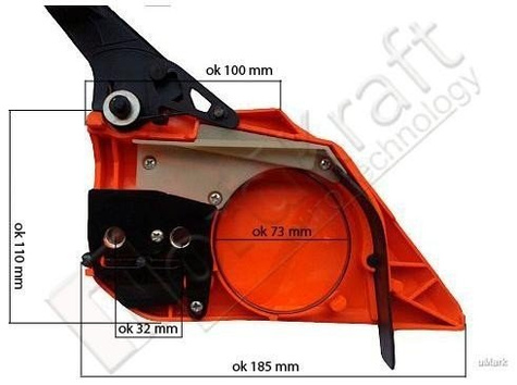 Hamulec kompletny T2 do pilarki spalinowej Kod: CZPIL-0085