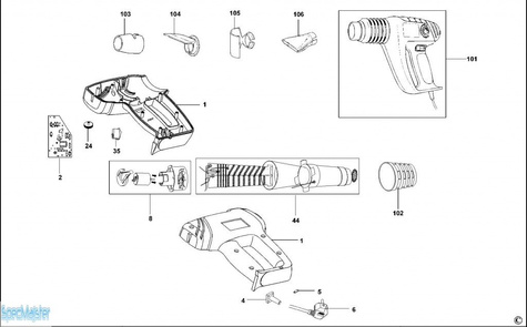 DeWALT Części zamienne do DW340K.